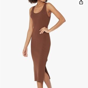 The Drop Ribbed MIDI Summer Tank Dress